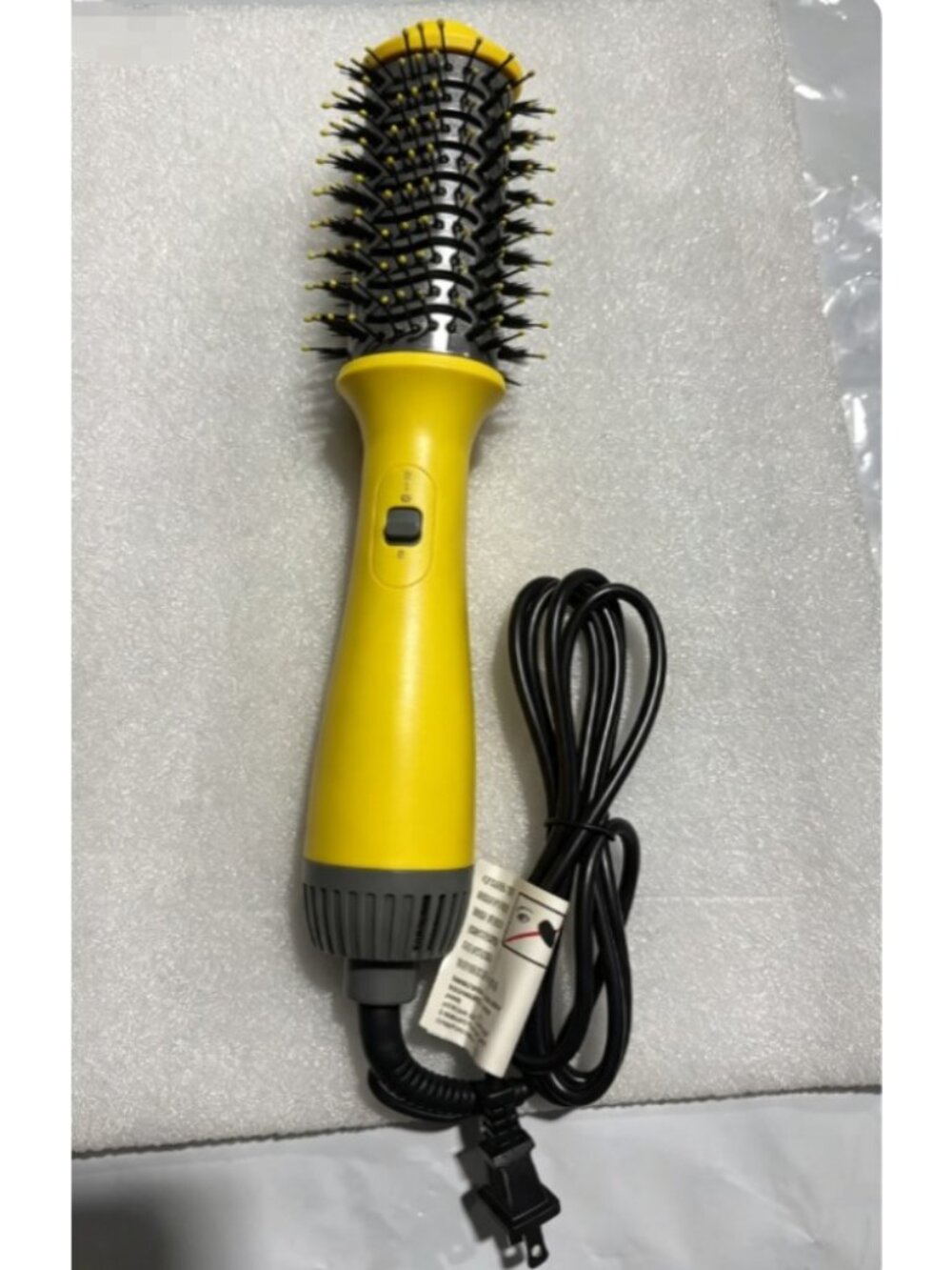 Yellow Manufacturer Supply Round Rotating Volumizer Styler Hot Air Hair Brush